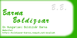 barna boldizsar business card